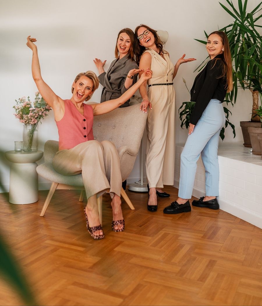 Ewa z dietetyczkami z zespołu Slim Ladies